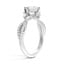 Compass-Point Twisted Vine Diamond Ring, smallside view