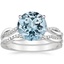 18K White Gold Petite Twisted Vine Diamond Bridal Set (1/4 ct. tw.)