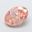 3.20 Ct. Fancy Intense Brown Pink Oval Lab Grown Diamond