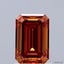 1.22 Ct. Fancy Vivid Orange Emerald Lab Grown Diamond