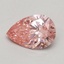 0.51 Ct. Fancy Vivid Pink Pear Lab Grown Diamond