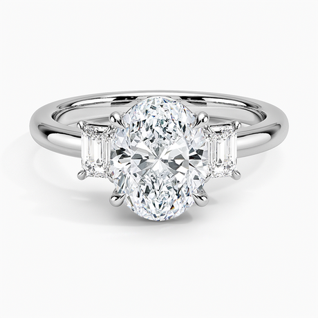 18K White Gold Petite Rhiannon Three Stone Diamond Ring (1/4 ct. tw.)