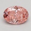 1.47 Ct. Fancy Intense Pink Oval Lab Grown Diamond
