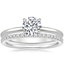 18K White Gold Petite Elodie Ring with Ballad Diamond Ring (1/6 ct. tw.)