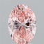 2.50 Ct. Fancy Vivid Pink Oval Lab Grown Diamond