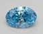 3.02 Ct. Fancy Vivid Blue Oval Lab Grown Diamond