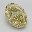 5.51 Ct. Fancy Vivid Yellow Oval Lab Grown Diamond