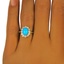 The Soleil Ring, smalltop view on a hand