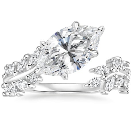 Platinum Sweeping Ivy Diamond Ring (1/2 ct. tw.)