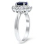 The Beulah Ring, smalltop view on a hand