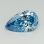 7.19 Ct. Fancy Vivid Malibu Blue Pear Lab Grown Diamond