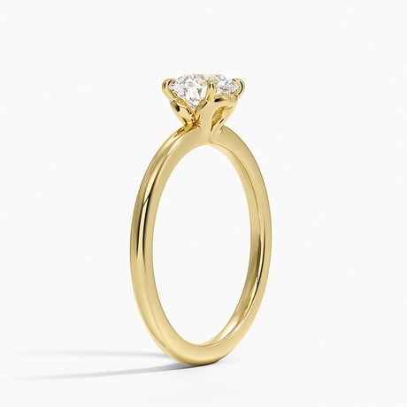 Hidden Heart Solitaire Ring