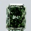 1.55 Ct. Fancy Vivid  Green Radiant Lab Grown Diamond