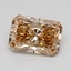 1.08 Ct. Light Yellowish Brown Radiant Lab Grown Diamond
