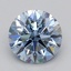1.03 Ct. Fancy Intense  Blue Round Lab Grown Diamond