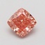 0.84 Ct. Fancy Vivid Pink Cushion Lab Grown Diamond