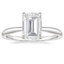 Platinum Freesia 2mm Solitaire Ring, smalltop view