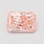 0.77 Ct. Fancy Vivid Pink Radiant Lab Grown Diamond