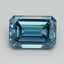 3.10 Ct. Fancy Vivid Blue Emerald Lab Grown Diamond
