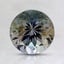 7.1mm Unheated Parti-Color Round Tanzanite
