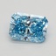 1.06 Ct. Fancy Vivid Blue Radiant Lab Grown Diamond