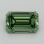 0.94 Ct. Fancy Vivid Pacific Green Emerald Lab Grown Diamond