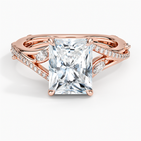 14K Rose Gold Begonia Vine Diamond Ring (1/4 ct. tw.)