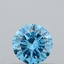 0.35 Ct. Fancy Vivid Blue Round Lab Grown Diamond