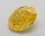 1.03 Ct. Fancy Vivid  Yellow Oval Lab Grown Diamond