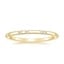 18K Yellow Gold Astra 1.4mm Diamond Ring, smalltop view