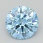 1.37 Ct. Fancy Vivid  Blue Round Lab Grown Diamond