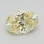 0.71 Ct. Fancy Yellow Oval Lab Grown Diamond