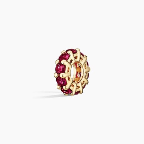 Lab Ruby Rondelle Charm