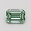0.84 Ct. Fancy Intense Green Emerald Lab Grown Diamond