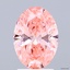 2.05 Ct. Fancy Vivid Pink Oval Lab Grown Diamond