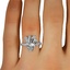 The Takala Ring, smallzoomed in top view on a hand