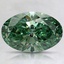 1.62 Ct. Fancy Vivid Pacific Green Oval Lab Grown Diamond