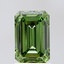 1.71 Ct. Fancy Vivid  Green Emerald Lab Grown Diamond