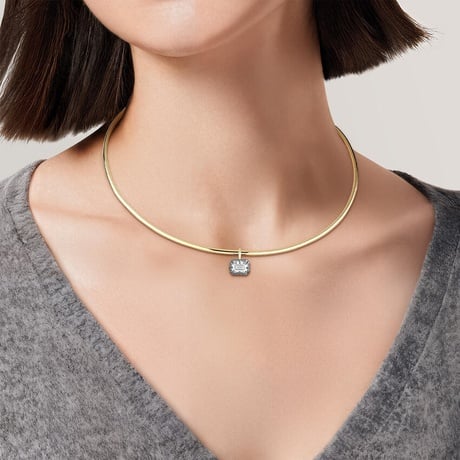 Harper Emerald-Cut Lab Diamond Collar Necklace (1 3/4 ct. tw.)