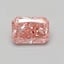 0.58 Ct. Fancy Vivid Pink Radiant Lab Grown Diamond