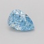 1.02 Ct. Fancy Vivid Blue Pear Lab Grown Diamond