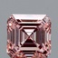 3.06 Ct. Fancy Vivid Pink Asscher Lab Grown Diamond