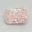 1.39 Ct. Fancy Vivid Pink Radiant Lab Grown Diamond
