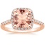 14K Rose Gold Odessa Halo Diamond Ring (1/5 ct. tw.), smalltop view