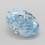 1.51 Ct. Fancy Vivid Blue Oval Lab Grown Diamond