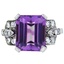 Art Deco Amethyst Vintage Ring