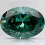 2.16 Ct. Fancy Vivid Pacific Green Oval Lab Grown Diamond