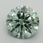 1.74 Ct. Fancy Vivid Pacific Green Round Lab Grown Diamond