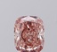 1.06 Ct. Fancy Intense  Pink Cushion Lab Grown Diamond