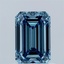 1.01 Ct. Fancy Vivid Blue Emerald Lab Grown Diamond